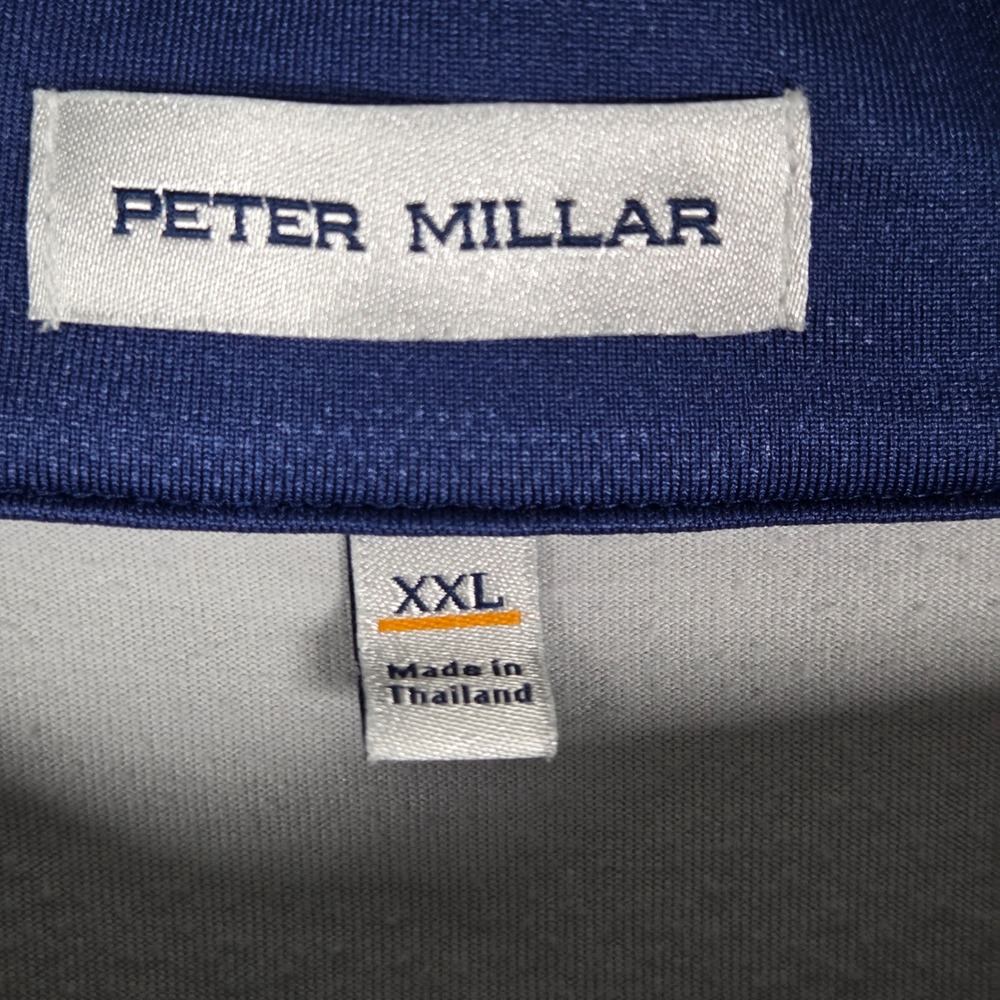 Peter Millar Men XXL Pinehurst Bonnet Verge Quarter Zip Pullover Performance - Picture 4 of 8